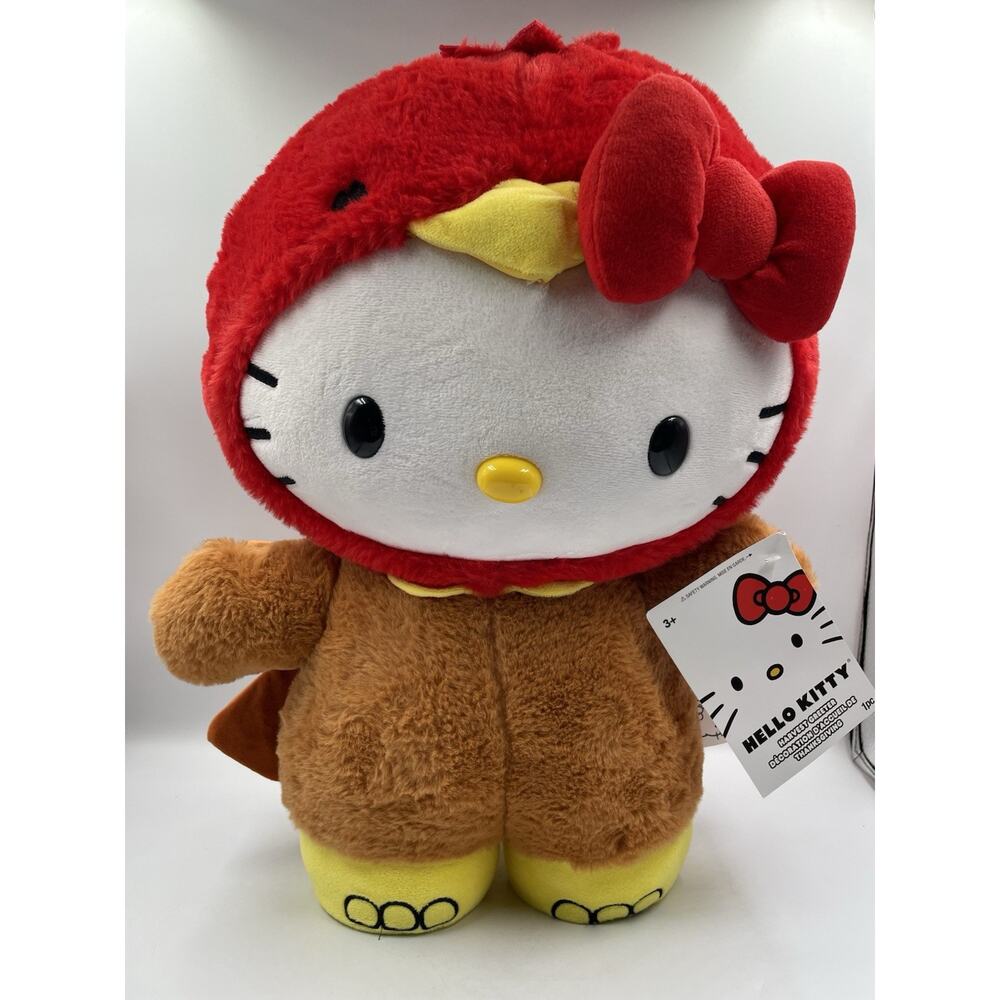 Hello Kitty Turkey Plush Greeter Thanksgiving Harvest Fall Autumn 2025 NEW W/Tag